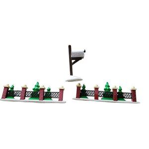 Department 56 Two Tree Lined Fences with Mailbox